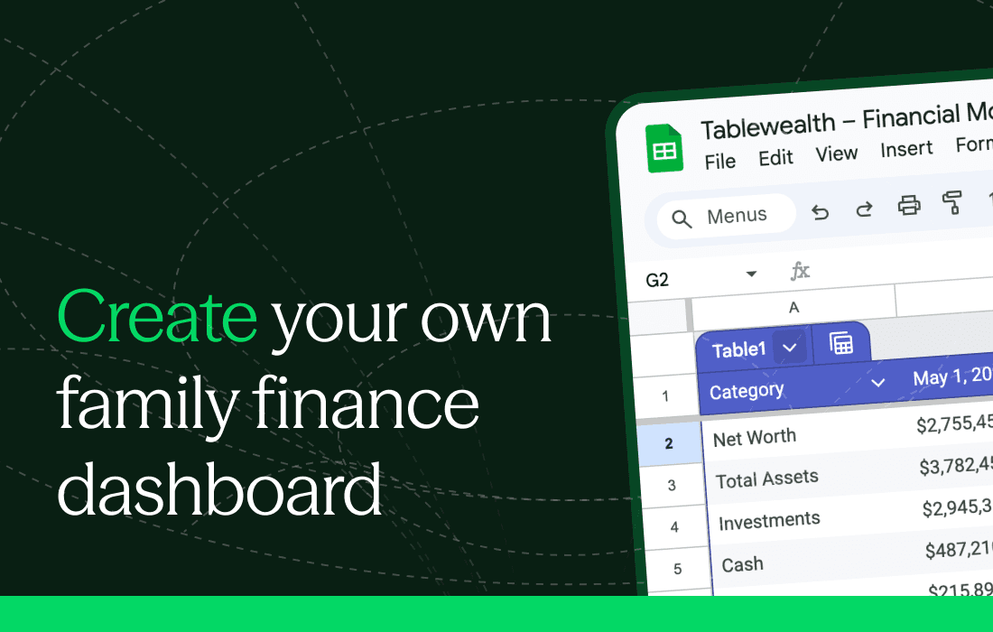 Building a custom family dashboard with the Tablewealth API