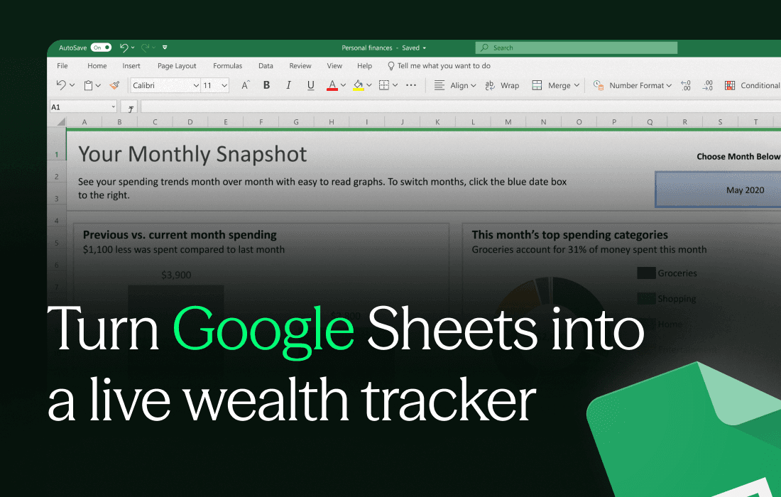 How to build a net worth spreadsheet that gives you full control